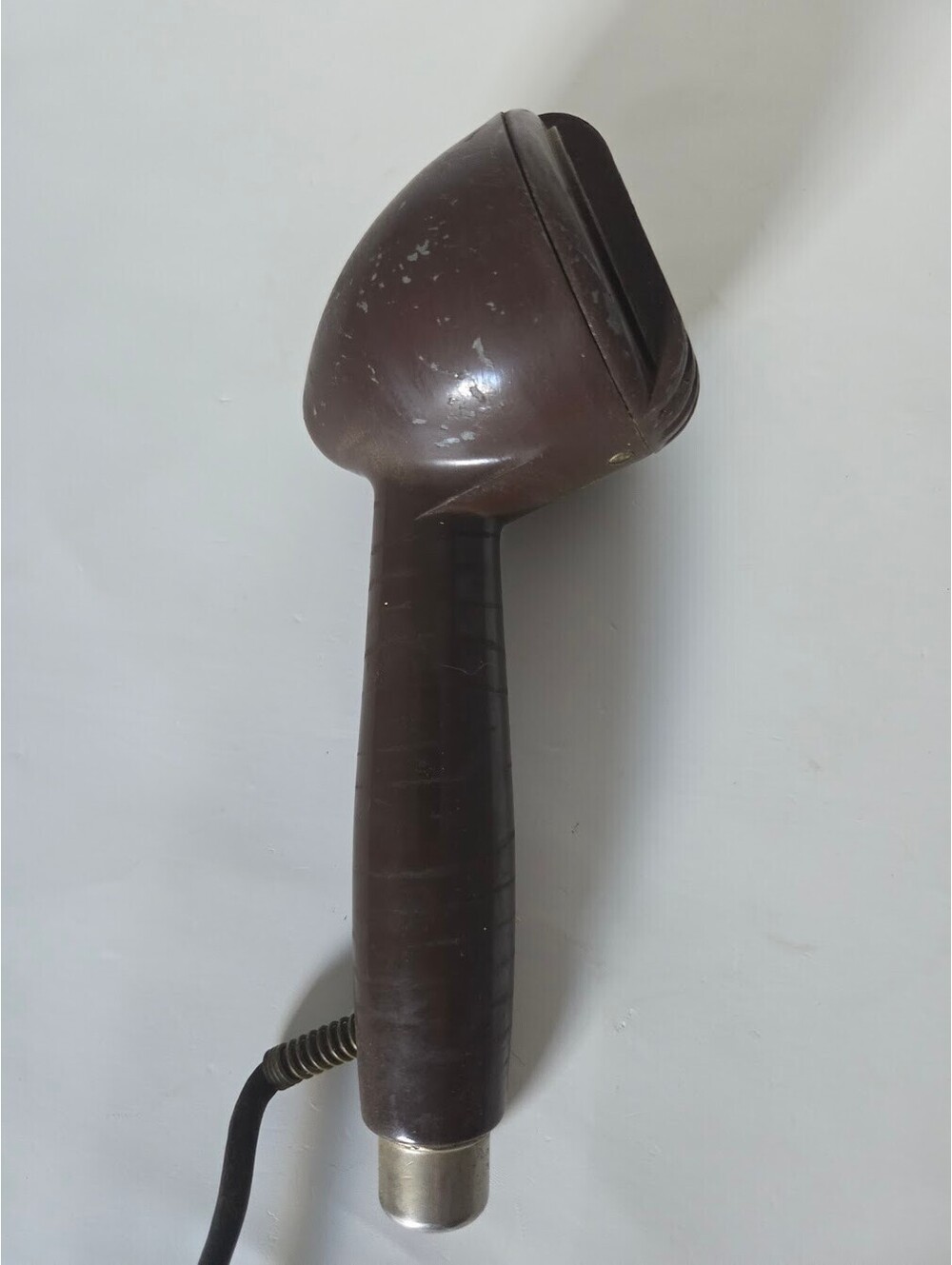 Vintage Handheld Dynamic Microphone Model P-64674 Dark Brown Metal Housing